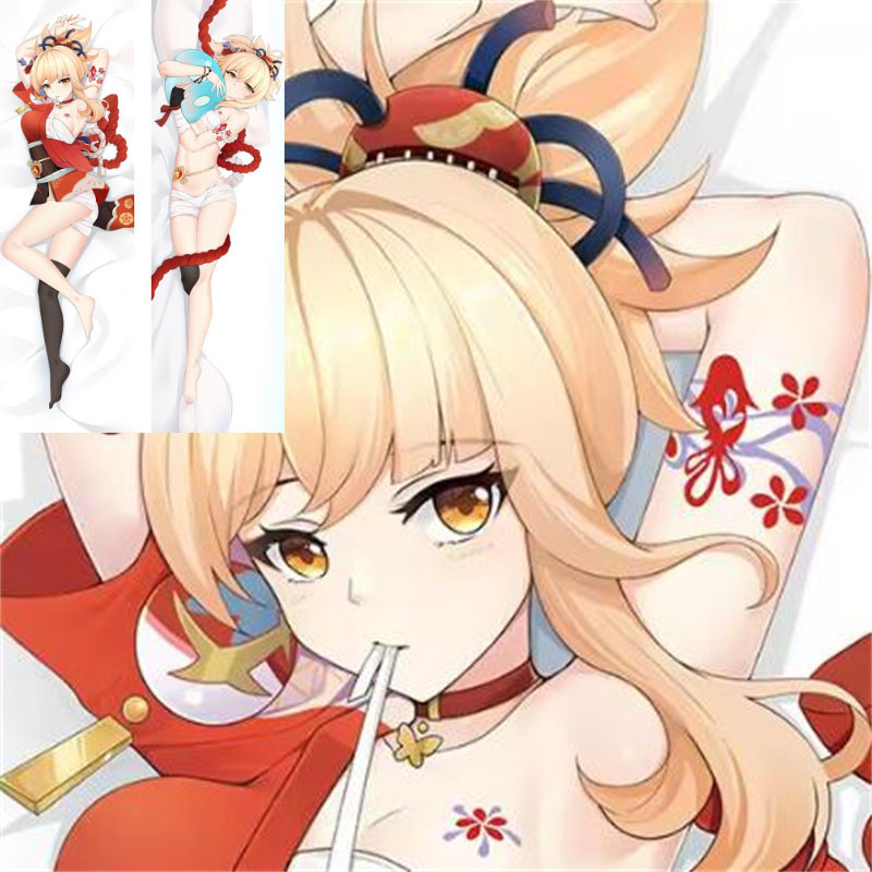 เกม Genshin Impact Yoimiya หมอน Prop ปลอกหมอน