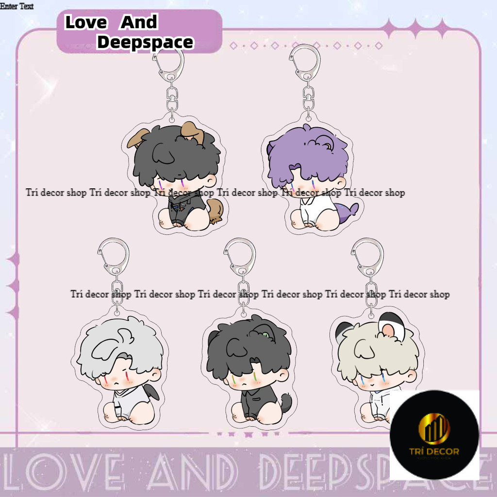Deep Love and Space Rafayel Xavier Zayne Rafayel Sylvus Caleb พวงกุญแจจี้อะคริลิค
