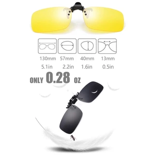 คลิปออน แว่นกันแดด คลิปหนีบแว่นตา ป้องกันรังสียูวี กันแดด Polarized สำหรับติดกับแว่นสายตา