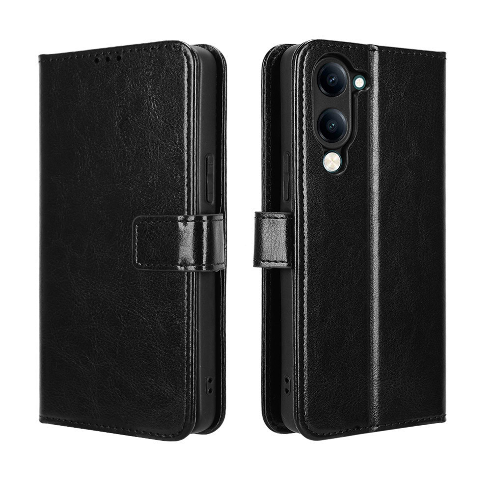 สําหรับVivo Y04 4Gกรณีกระเป๋าสตางค์PUหนังปกหลังสําหรับVivo Y04 Y 04 4Gเคสโทรศัพท์พลิก
