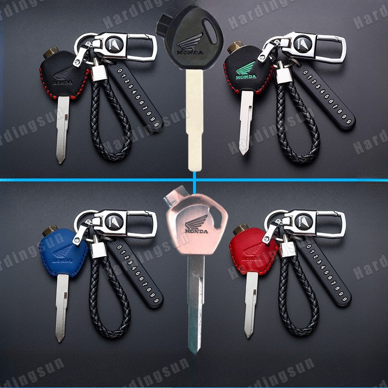 Leatherwear ฝาครอบกุญแจ Honda Click 125i Wave 110i / 125i Scoopy-I Zoomer X เคสกุญแจ 3U5T
