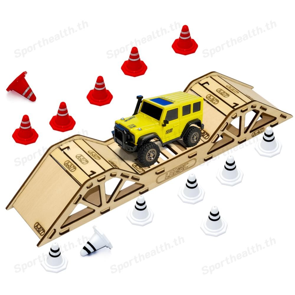 Rc สะพานไม้ RC รถอุปสรรคชุดสําหรับ LDARC X43 M58 1/43 Scale RC Crawer รถ