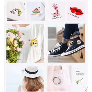 ชุดเย็บปักถักร้อย 50/100สี ชุดเย็บผ้า DIY เหมาะสำหรับผู้เริ่มต้น ภาพวาดเย็บปักถักร้อย เครื่องมือครบชุด งานปักเสื้อผ้า