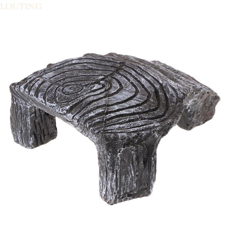 Louting เต่าแพลตฟอร์ม Basking Aquarium ถังเต่าปีนเขา Dock Stable เรซิ่นเกาะ Hideout Rock Cave Resting Isl