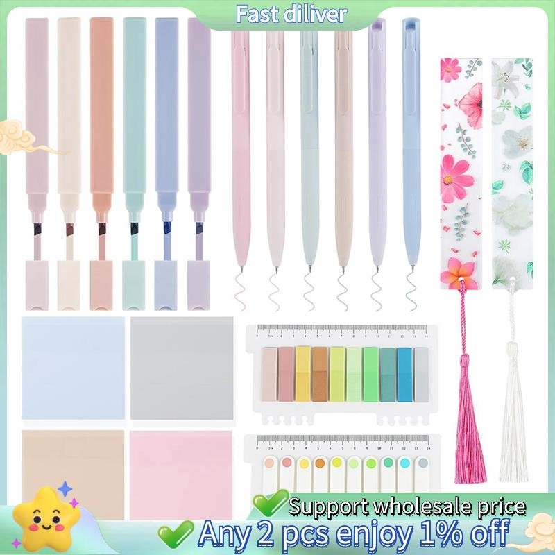 20 ชิ้น Bible Study Supplies Journal Kit ความงาม PastelHighlights ปากกา Tabs บุ๊คมาร์คสําหรับวัยรุ่น