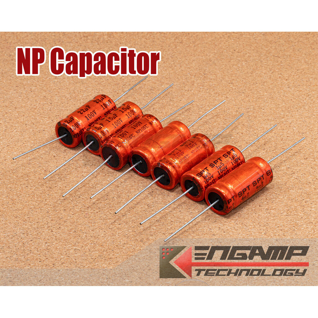 (มีตัวเลือก) [F-CAP] NP CAPACITOR ยี่ห้อ SPT ขนาด 12x16mm