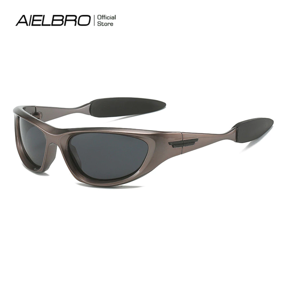 Aielbro แว่นตาจักรยานโพลาไรซ์ Cyberpunk ป้องกันรังสีจักรยาน Shades ตกปลาขี่จักรยานแว่นตา