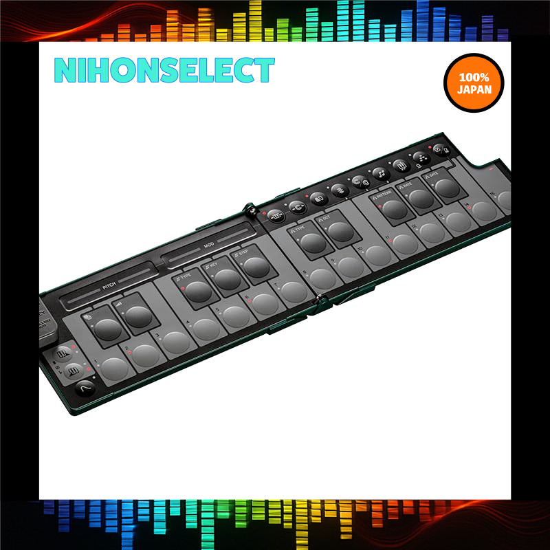 KORG MIDI Keyboard nanoKEY Fold 25-Key Compact Controller with USB Power and Included Plugins - Mult