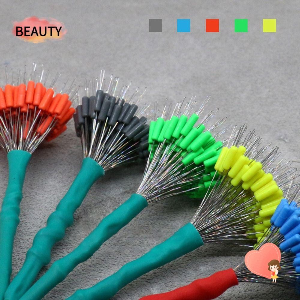Beauty 200 ชิ้นตกปลา Bobber Stopper, Line Tackle อุปกรณ์เสริมถั่วยางโปร่งใส, นุ่ม 6 ขนาด Float Space Beans Lakes Rivers Sea