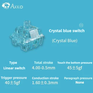 AKKO CS Series ที่กําหนดเองที่มีสีสันคีย์บอร์ดสวิทช์ Hot Swap Universal อุปกรณ์เสริม Cross ย่อหน้า Linear Touching Switch