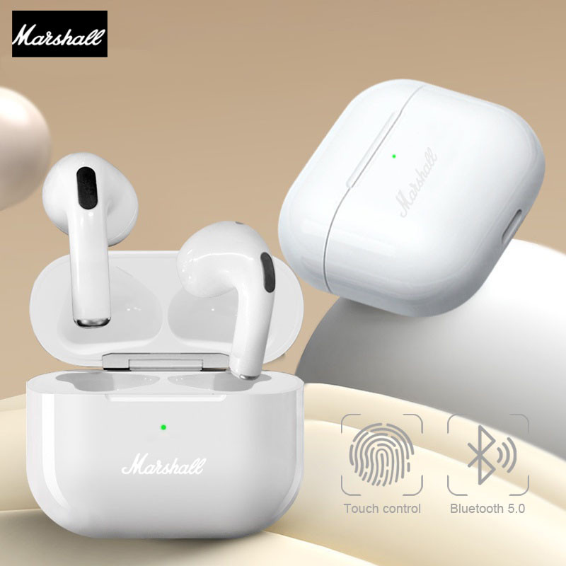 ใหม่ Marshall ไร้สายบลูทูธ 5.3 หูฟังลดเสียงรบกวนหูฟังไฮไฟสําหรับ Android IOS