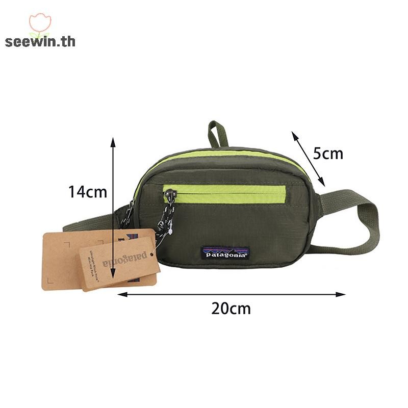 Seewin ผู้ชายและผู้หญิงกลางแจ้ง Mini กันน้ํา Mini Oxford ผ้าเอวเล็กกระเป๋านักเรียนจับคู่โทรศัพท์มือถือกระเป๋าเดินทาง th
