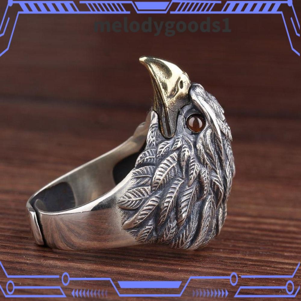 MELODYGOODS1 Eagle Open Ring, Gift Metal Vintage Rings, Fashion Jewelry Silver Finger Decoration