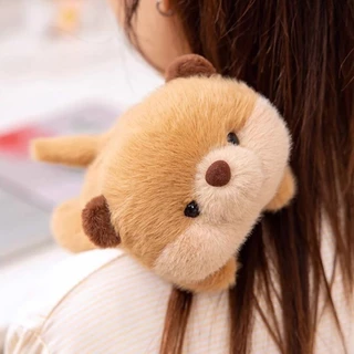 19VJKEPSHOP ตุ๊กตาสัตว์หมอน,ตุ๊กตาหมีตุ๊กตา Companion, Kawaii 17 ซม.Super Soft Elephant ข้อมือลาก Pad โต๊ะ