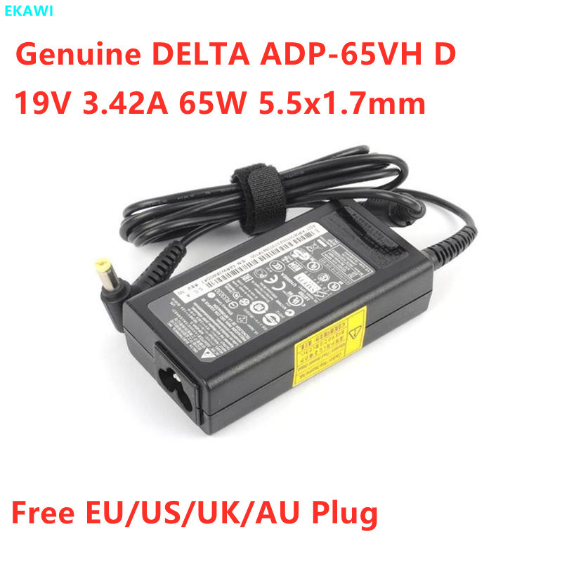 Original แล็ปท็อปชาร์จอะแดปเตอร์ AC สําหรับ ACER 19V 3.42A 65W S3-391 V5-471PG DELTA ADP-65VH D ADP-