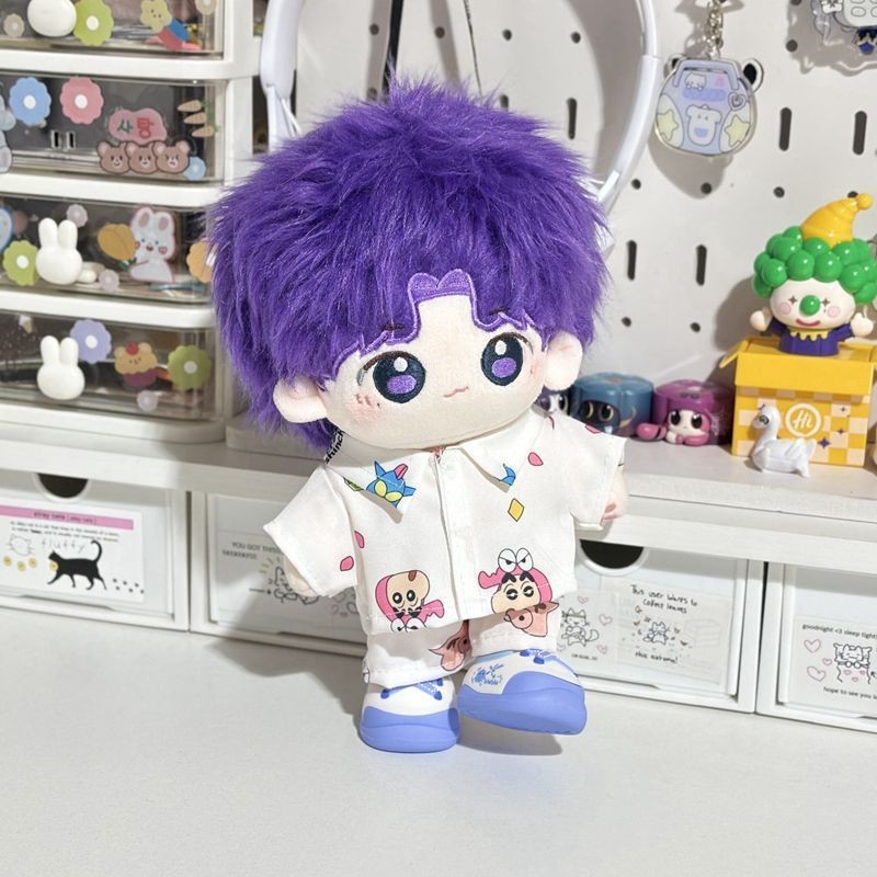 ชุดนอนพิมพ์ลาย ‘Crayon Shin-chan’ สำหรับตุ๊กตาผ้าฝ้าย ขนาด 10ซม./20ซม./40ซม. [ไม่มีตุ๊กตา] ราคา ถูกที่สุด ดีลบีเคเค แกลเลอรีภาพที่ 2