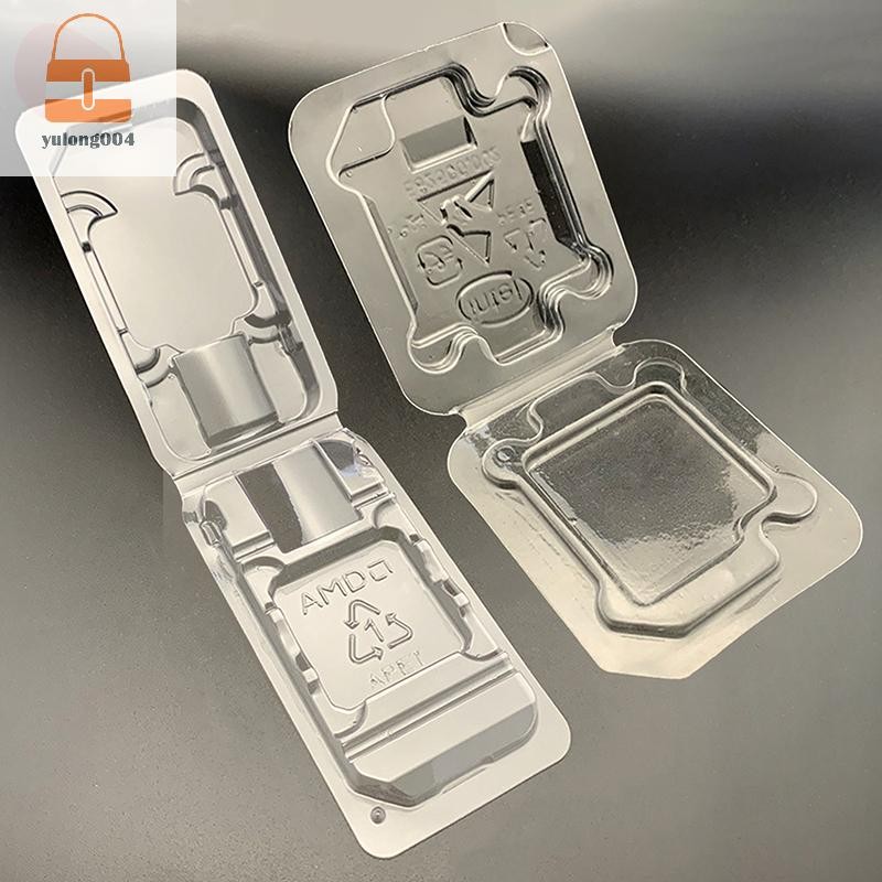 [PE] 10 ชิ้น CPU Clamshell ถาดกล่องกรณีผู้ถือป้องกันสําหรับ AM2 AM3 FM1 FM2 TH