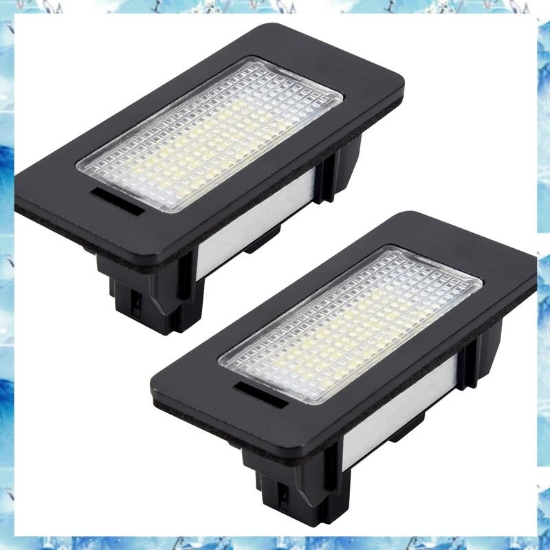 [ ] คู่ข้อผิดพลาดฟรี 24 3528 LED โคมไฟป้ายทะเบียนสําหรับ E39 E60 E61 E90 5 Series