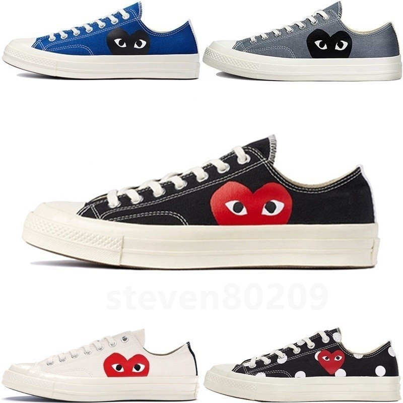 [จัดส่งตลอด 24 ชั่วโมง] x CDG play All Star 70s รองเท้ากีฬาผู้ชายผู้หญิงรองเท้าเทนนิส MAV3