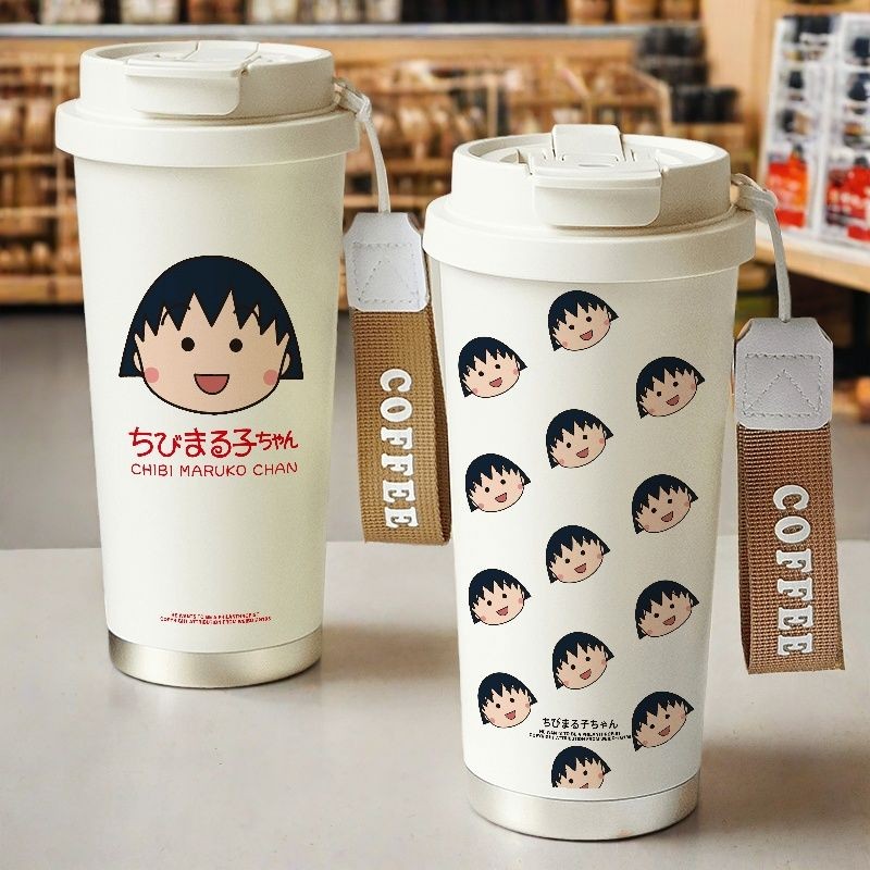 คลังสินค้าพร้อม ถ้วยน้ําเก็บอุณหภูมิ สแตนเลส 316 ลายการ์ตูนเชอร์รี่ น่ารัก พร้อมฝาคู่ ใช้กาแฟ นักเรียน ของขวัญ