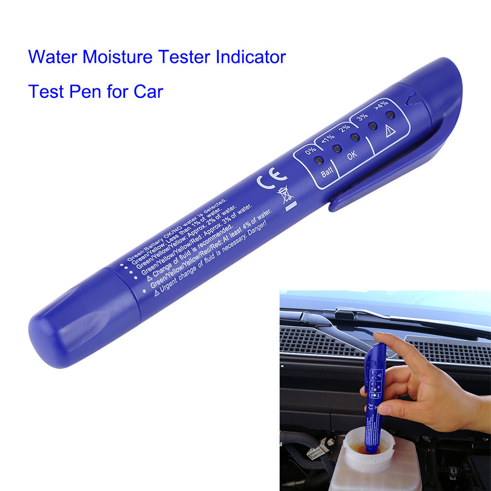 [jingad] Car Auto 5 LED Brake Fluid Liquid Water Moisture Tester Indicator Test Pen