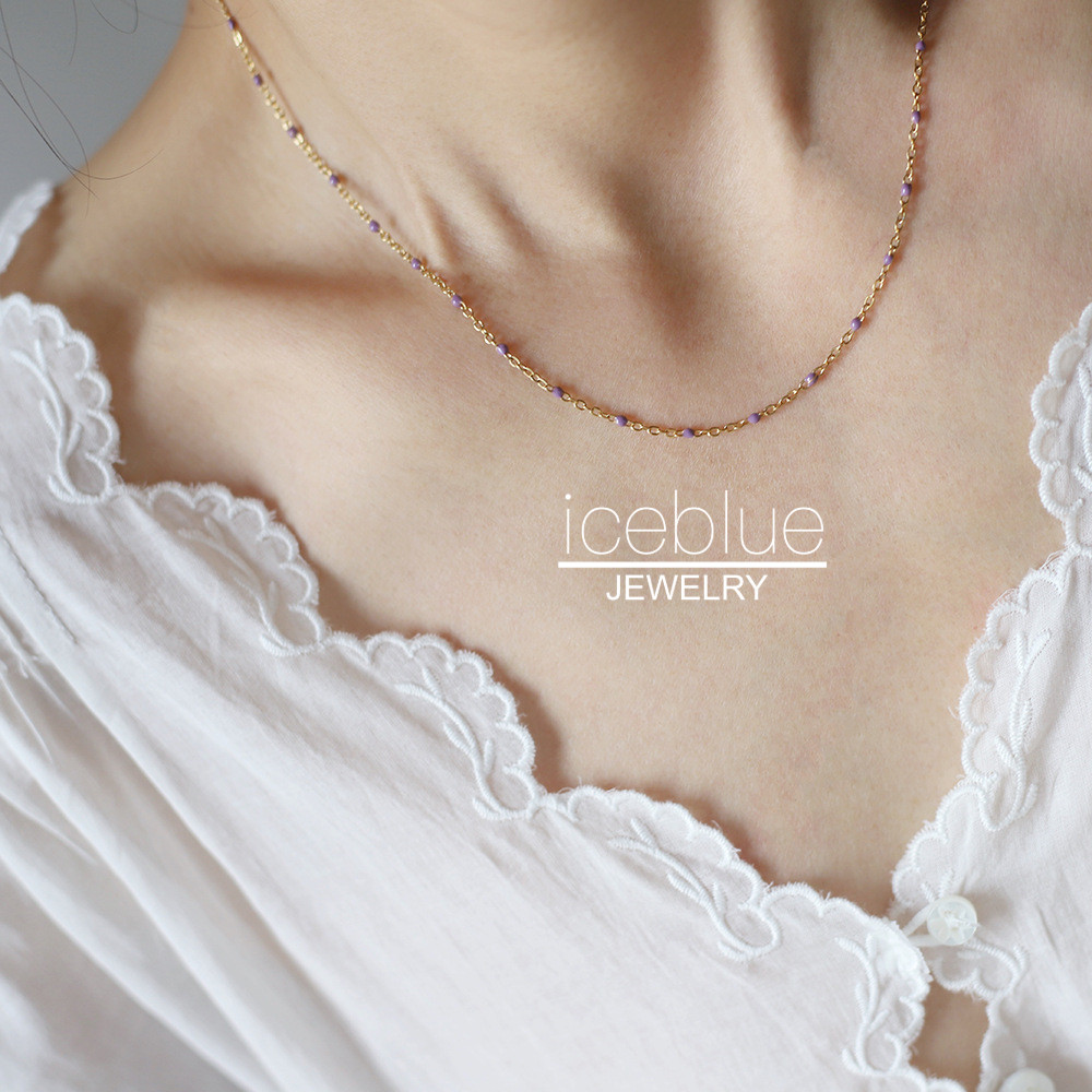 iceblue-Bohemian สไตล์สีม่วงสีชมพูน้ํามัน Dripping รูปที่ 3