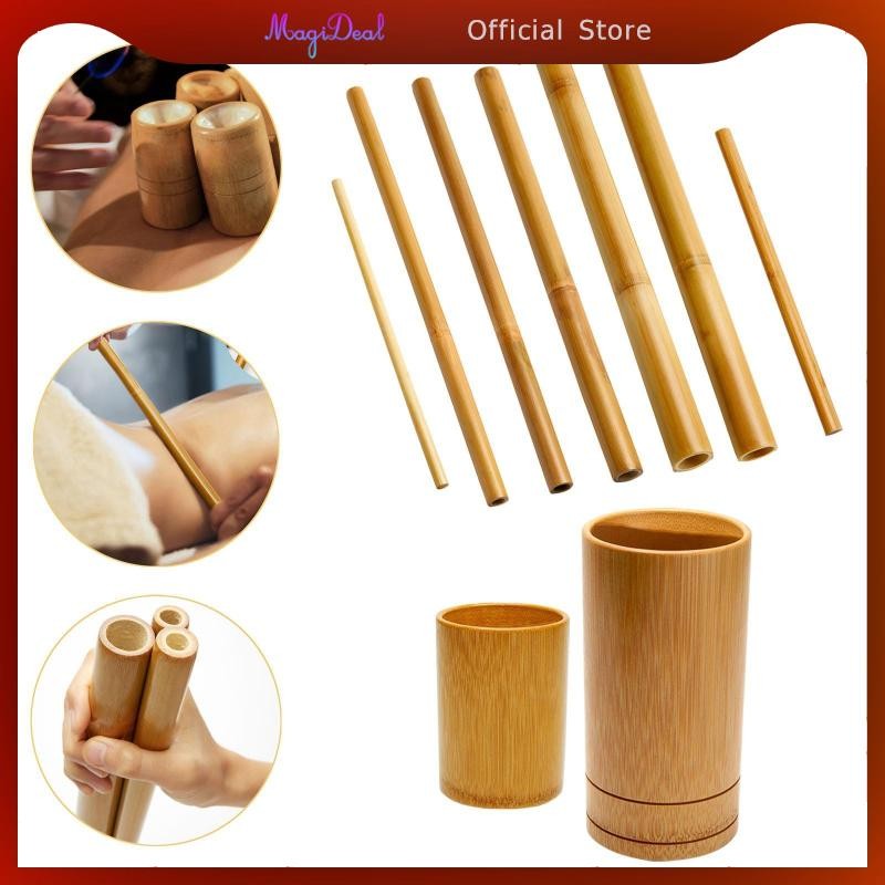 [MAGIDEAL] ไม้ไผ่นวด Sticks Guasha Scraping Stick มือถือผ่อนคลายใช้ในครัวเรือน