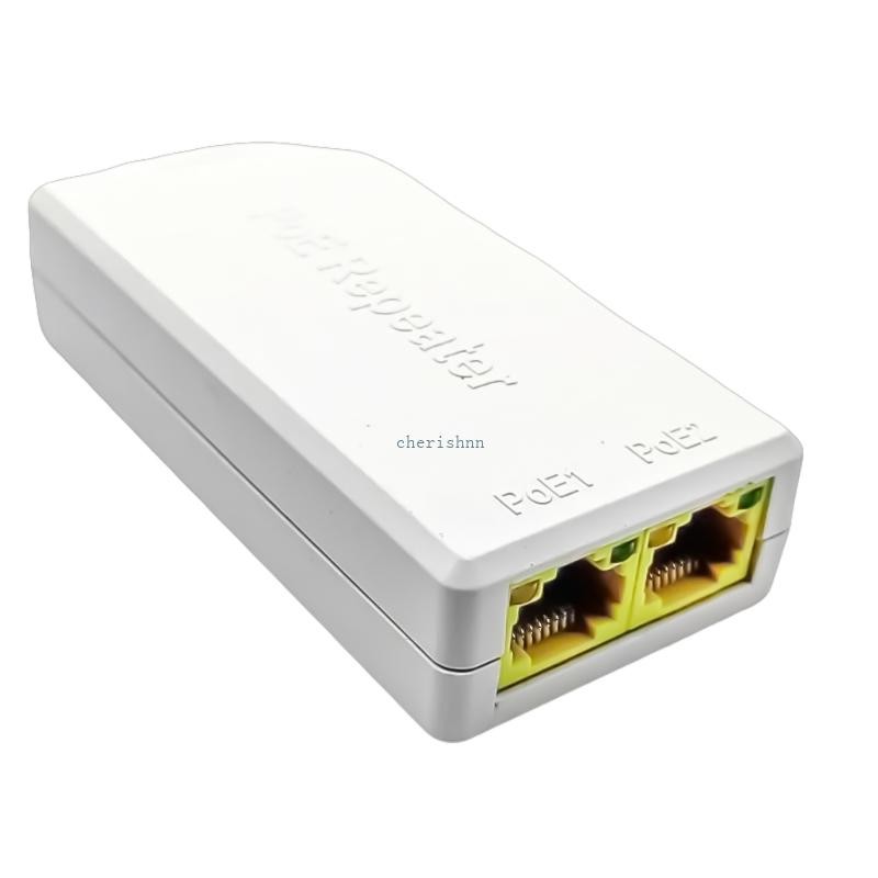 CH* Two Port PoE Extender Splitter 100M Ranges Fast Speed Networking Relays for Office