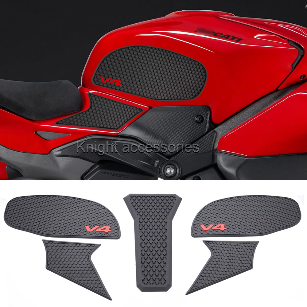 สําหรับ Ducati การใช้ถัง Grip Pads เข่า Traction V4 Panigale V4S Streetfighter V4 S 2025 Anti-slip ก