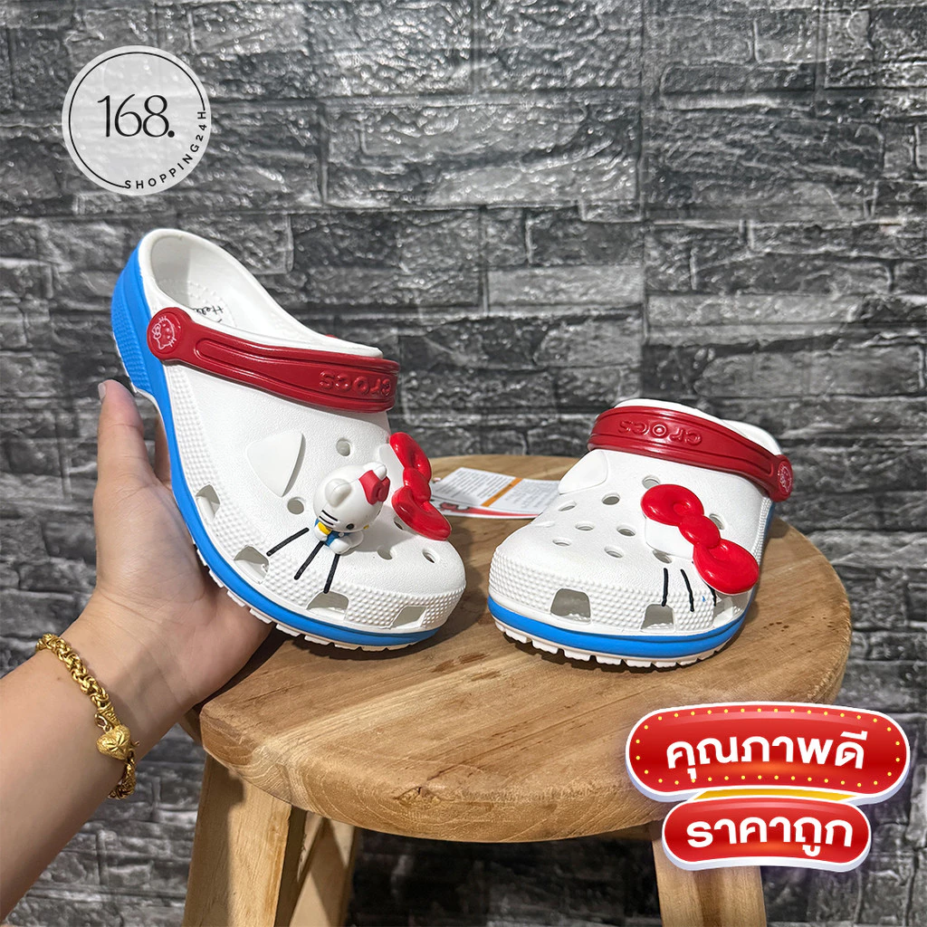 รองเท้าแตะเด็ก หลาย Kit-ty รุ่นไหม่2025 นิ่ม มีพร้อม Jibbitz งานดี Size 25-35 พร้อมส่งทันที