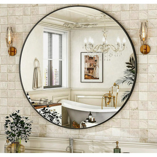 Cermin Air Bilik Cermin Bilik Bathroom Mirror Cermin Bilik Mandi Wall Mirror Decorative Round Mirror IKEA Mirror