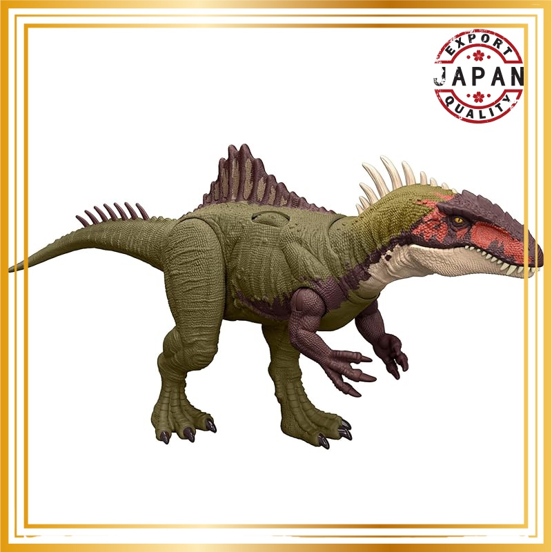 Mattel Jurassic World Battle Action! Roaring Becker's Spinosaurus Children’s Figure Dinosaur Toy Tot