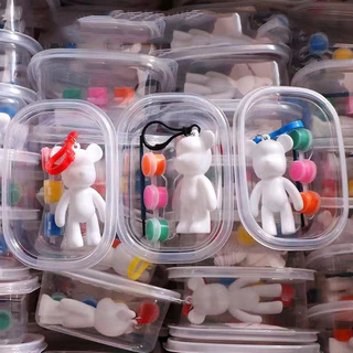 Painting Doll ตุ๊กตาระบายสีพร้อมพวงกุญแจ สีและพู่กันครบเซ็ต เสริมทักษะความคิดสร้างสรรค์สำหรับทุกเพศทุกวัย
