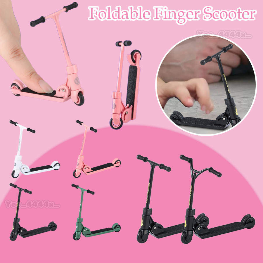 สกู๊ตเตอร์นิ้วพับได้สําหรับเด็ก Mini Finger Scooter การฝึกอบรมสําหรับนิ้วมือ Agility ของเล่นเด็กสําหรับ Party Favors chunnimth