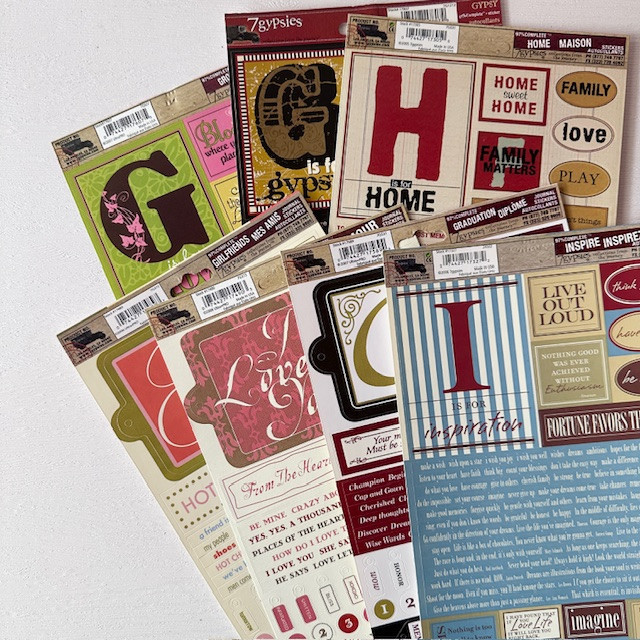 7Gypsies 97% Complete Journaling Stickers - GI (สําหรับวารสาร, Planners, อัลบั้ม)