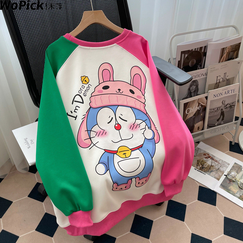 Heping European Goods เสื้อสเวตเตอร์ขนาดใหญ่ผู้หญิงฤดูใบไม้ร่วง 2024 เวอร์ชั่นเกาหลีหลวม oversize สไ