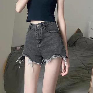 BIMI ส่งไวจากไทยS~2XL กางเกงยีนขาสั้น เอวสูง สไตล์เกาหลี Clothing Jean Lady เสื้อผ้า ยีนส์ ผู้หญิง