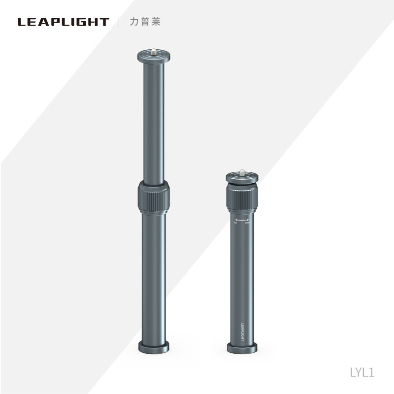 Leaplight Leaplight All-Metal อลูมิเนียมขาตั้งกล้องวงเล็บแกนกลางก้านขยายแบบพกพายืดเดสก์ท็อป Selfie S