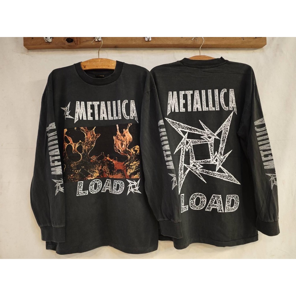 เสื้อแขนยาวลายแมทไฟลาวาLOAD(ป้ายMetallica)
