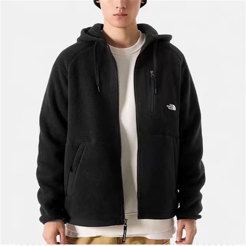 The North Face Original Hooded Lamb Wool Jacket เสื้อแจ็คเก็ตผ้าฝ้าย Unisex เสื้อหนาวอุ่น