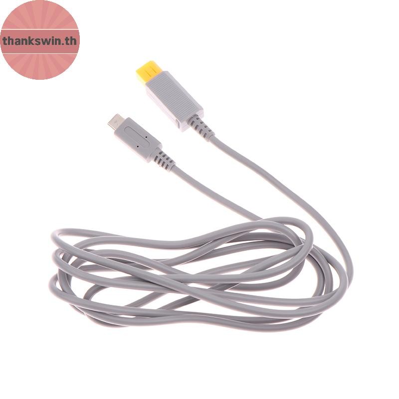 Thankswin 1 ชิ้น 2 เมตรสีเทาสําหรับ WII สําหรับ WII U โฮสต์ PD สายไฟสายชาร์จสายไฟอุปกรณ์ซ่อม th
