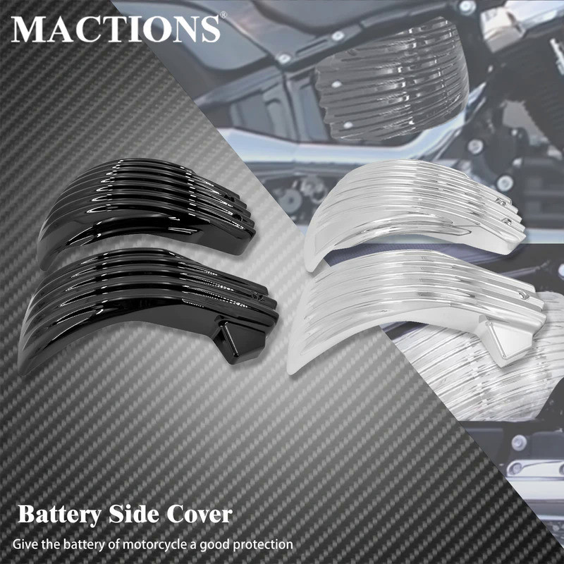 MoMotorcycle Battery Side Fairing Covers ABS For Harley Softail Breakout Fat Boy FXDR Heritage Class