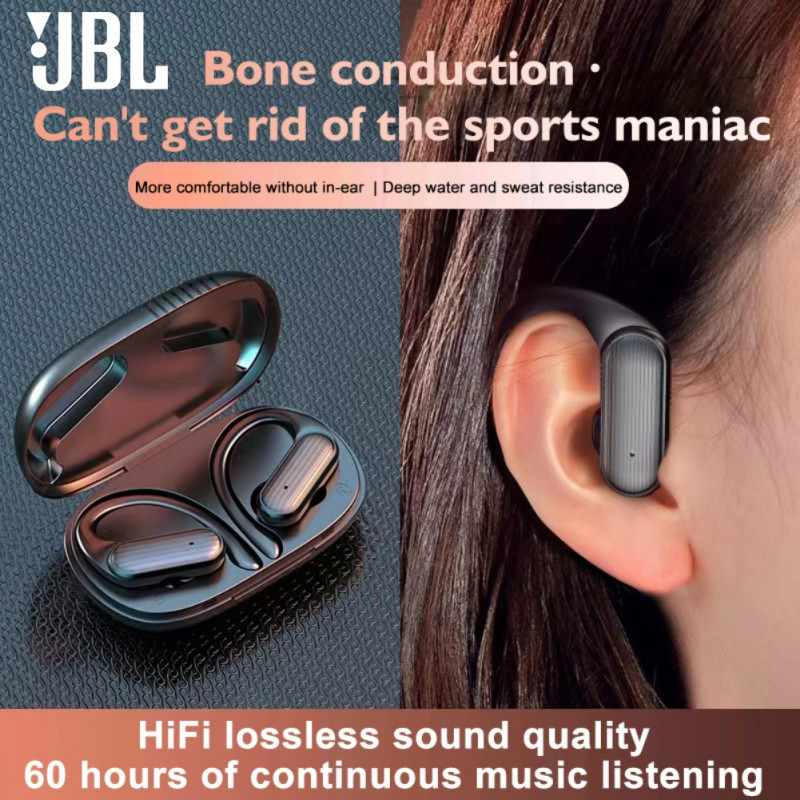Earhooks Original MZYJBL A520 หูฟังไร้สายบลูทูธ 5.3 หูฟังหูฟังชนิดใส่ในหูกีฬา TWS ชุดหูฟังกันน้ําพร้อมไมโครโฟน