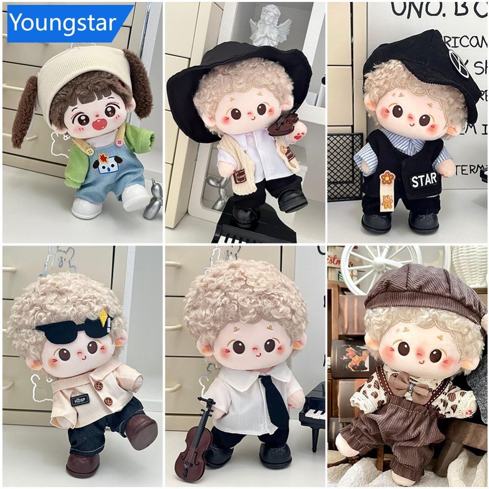 ใช่ (เฉพาะเสื้อผ้า) 20เซนติเมตรผ้าฝ้ายตุ๊กตาแต่งตัวของเล่นตุ๊กตาชายและหญิงตุ๊กตาสายรัดกางเกงเสื้อผ้าเด็กชุดตุ๊กตาเปลี่ยนตุ๊กตา ก1ว5