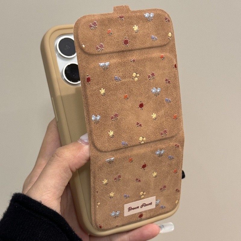 หรูหรา หอย เต็มหน้าจอดอกไม้ที่มีสีสันยืนเคสโทรศัพท์สําหรับ ไอโฟน16 15 14 13 12 11 มือโปร สูงสุด ป้องกันการกระแทกกล้องป้องกันนุ่มปกหลัง