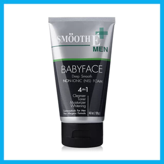 Smooth E For Men Babyface Foam สมูท อี คลีนซิ่งโฟมสำหรับผู้ชาย สูตรไม่มีฟอง (75ml/120g)
