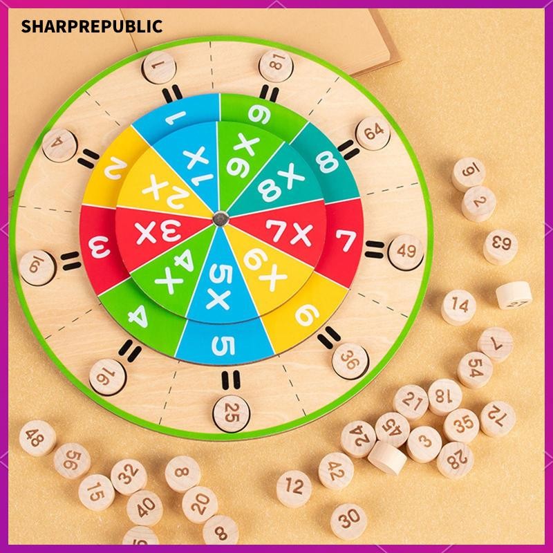 [Sharprepublic] จานหมุน 99 คณิตศาสตร์ ของเล่นเสริมการเรียนรู้ สําหรับห้องเรียน