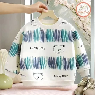 เสื้อกันหนาวเด็ก สเวตเตอร์คอกลมเด็ก ขนบุนุ่มๆ พิมพ์ลายคริสมาร์ส สำหรับเด็กอายุ1-4ปี