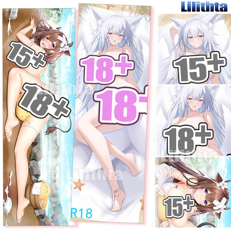 Dakimakura ปลอกหมอน Azur Lane Kashino และ Shinano Azure Lane เกมอะนิเมะ Body-pillow ฝาครอบการ์ตูน Cu