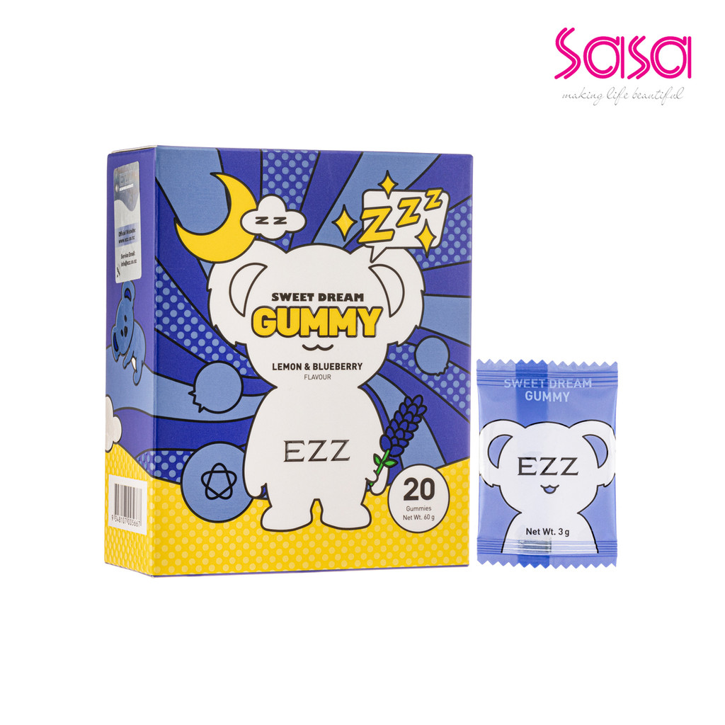 EZZ Sweet Dream Gummy - Lemon & Blueberry 20 Tablets